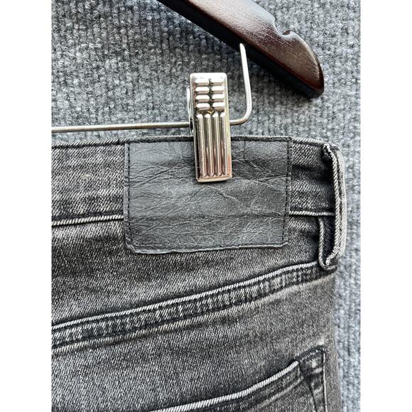 AllSaints Jeans Mens 30x32 Washed Black Gray Cigarette Slim Skinny Denim Tapered - Picture 3 of 11